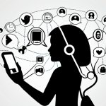 **Prompt:** An abstract, high-tech illustration depicting various digital touchpoints – social media icons, website browser elements, a mobile app interface, and a customer service chat bubble – seamlessly converging and interlocking. Data flows harmoniously between them, forming a glowing, unified silhouette of a customer profile. The image emphasizes the concept of breaking data silos and achieving a holistic view of the omnichannel customer journey. Clean, modern aesthetic with dynamic, interconnected lines.