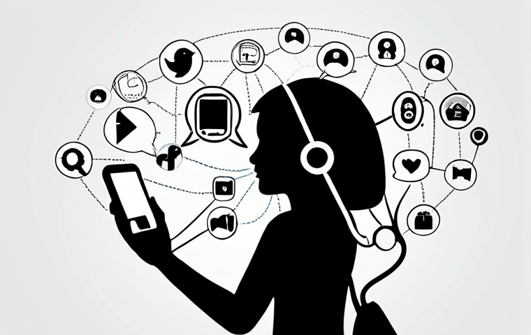 **Prompt:** An abstract, high-tech illustration depicting various digital touchpoints – social media icons, website browser elements, a mobile app interface, and a customer service chat bubble – seamlessly converging and interlocking. Data flows harmoniously between them, forming a glowing, unified silhouette of a customer profile. The image emphasizes the concept of breaking data silos and achieving a holistic view of the omnichannel customer journey. Clean, modern aesthetic with dynamic, interconnected lines.